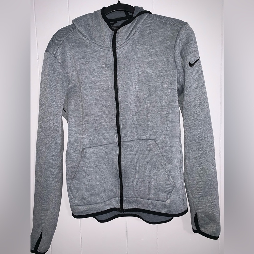 Nike Dri-Fit Grey Hooded Zip Up Jacket